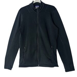 Patagonia Jacket  Mens Medium Black Full Zip Pockets Outdoor Atheisure